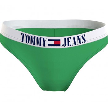 Tommy Hilfiger γυναικείο μαγιό bottom brazilian σε πράσινο χρώμα,κανονική γραμμή,100%polyester UW0UW04451 LY3